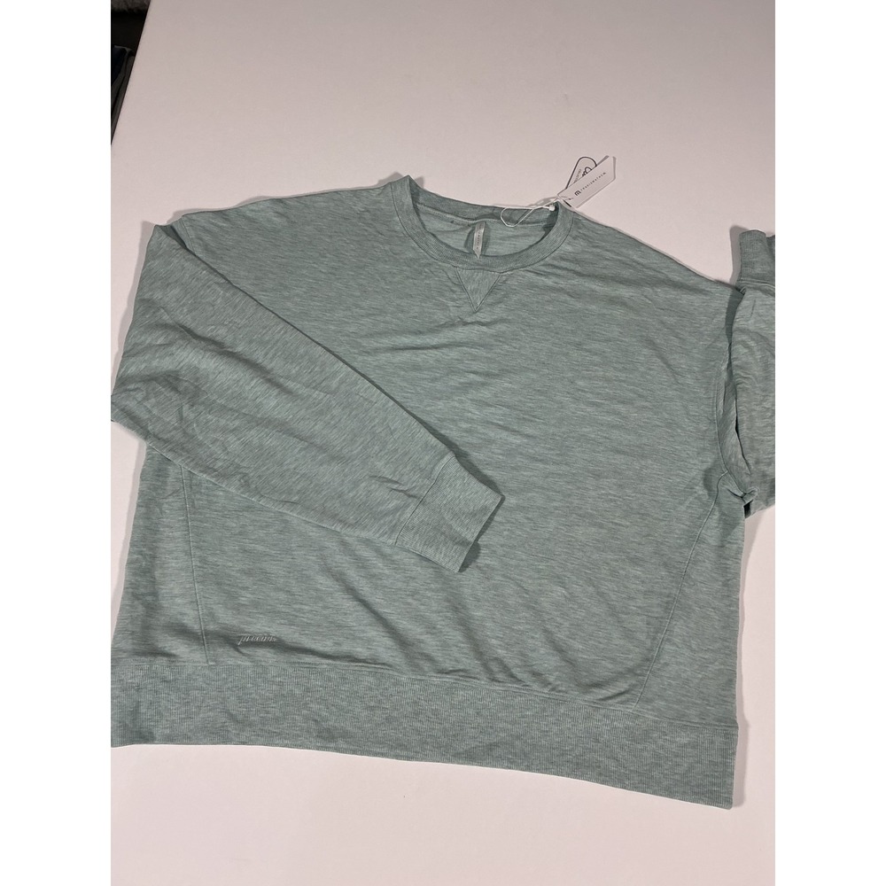 NWT TravisMathew Cloud Women's Terry Crew Sweatshirt Sage Size XL